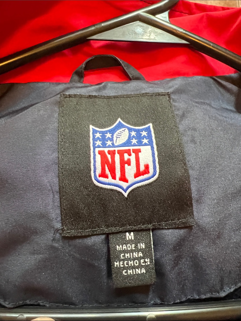 Houston Texans NFL Team Apparel half zip, pullover jacket, men's medium - Picture 4 of 5